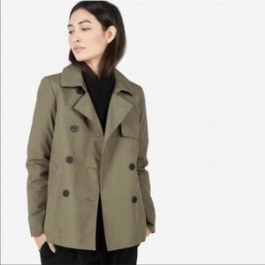 Everlane The Swing Trench - Sage - XS